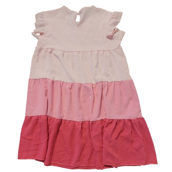 Pink Tiered Dress - Large - Picture 9 of 9
